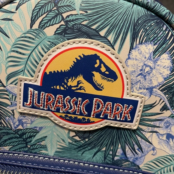 Loungefly Jurassic Park palm frond backpack & wallet - Picture 2 of 10